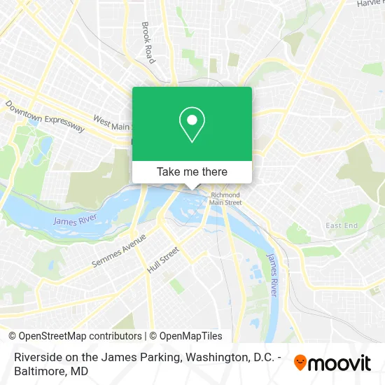 Riverside on the James Parking map
