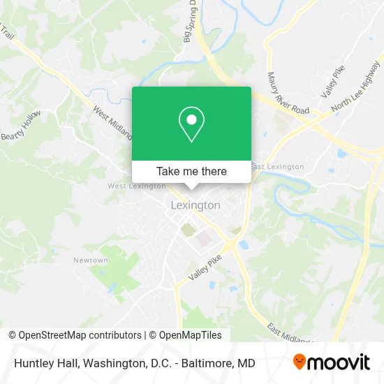 Huntley Hall map