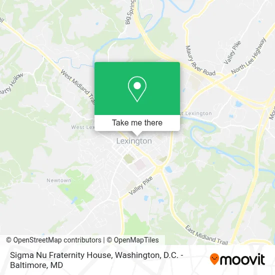Sigma Nu Fraternity House map