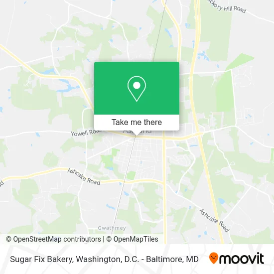 Sugar Fix Bakery map