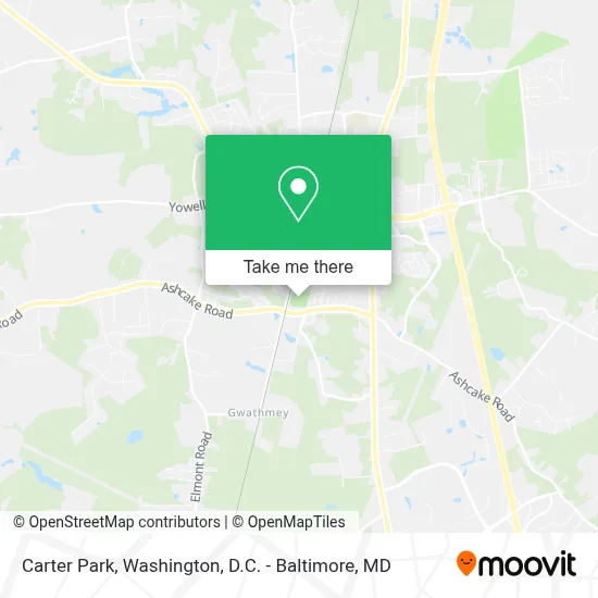 Carter Park map
