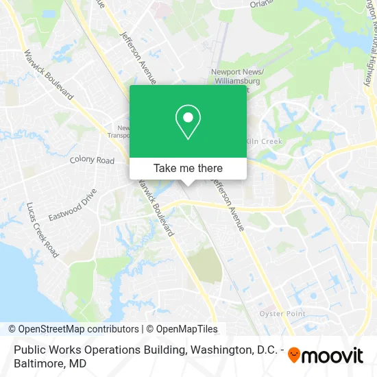 Public Works Operations Building map