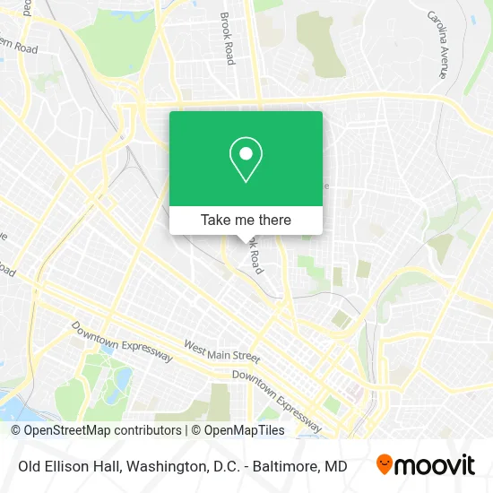 Old Ellison Hall map