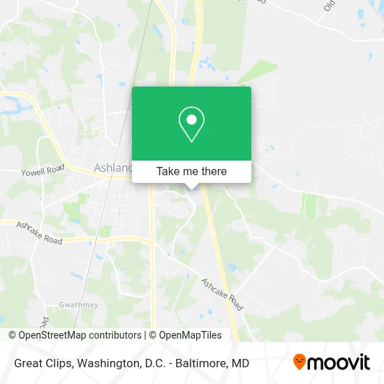 Great Clips map