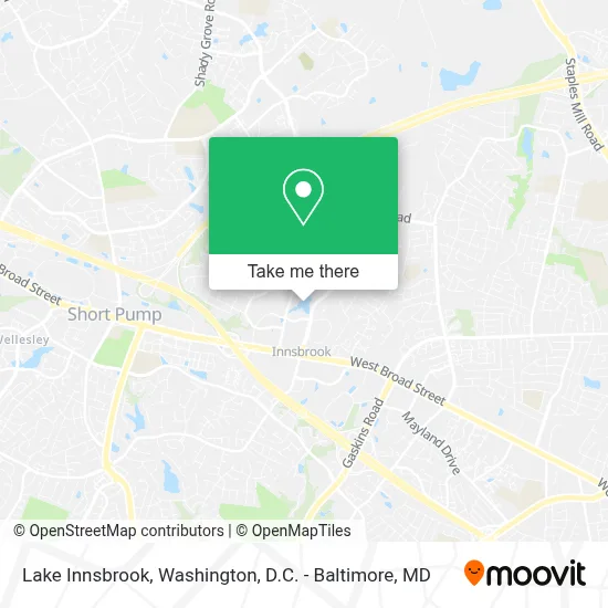 Lake Innsbrook map