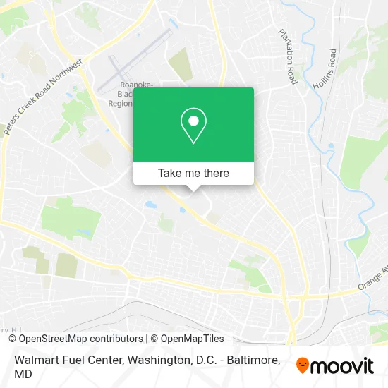 Walmart Fuel Center map