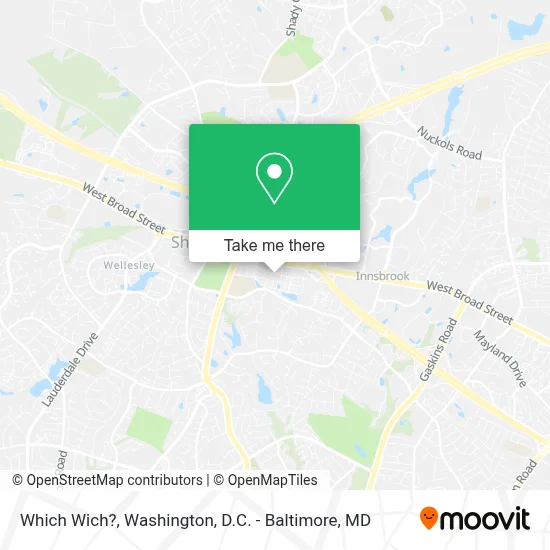 Which Wich? map
