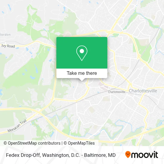 Fedex Drop-Off map