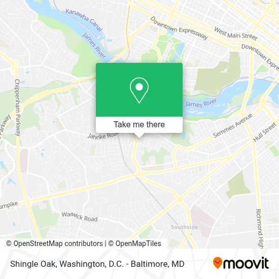 Shingle Oak map