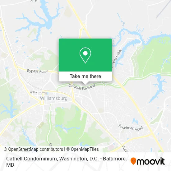Cathell Condominium map