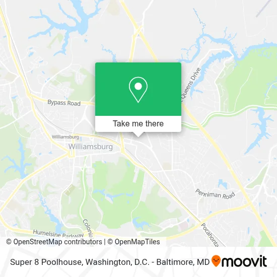 Super 8 Poolhouse map