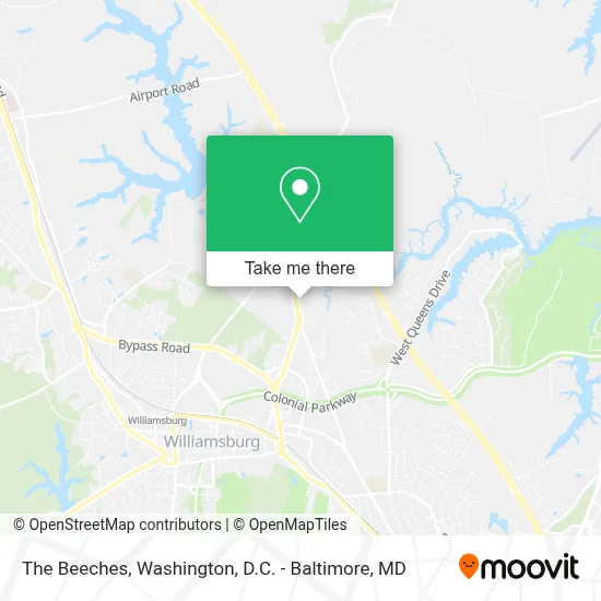 The Beeches map