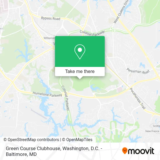 Green Course Clubhouse map