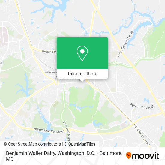 Benjamin Waller Dairy map
