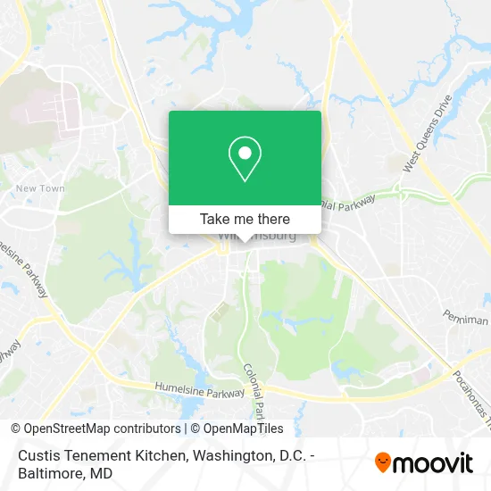 Custis Tenement Kitchen map