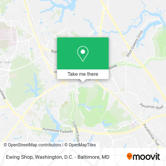 Ewing Shop map