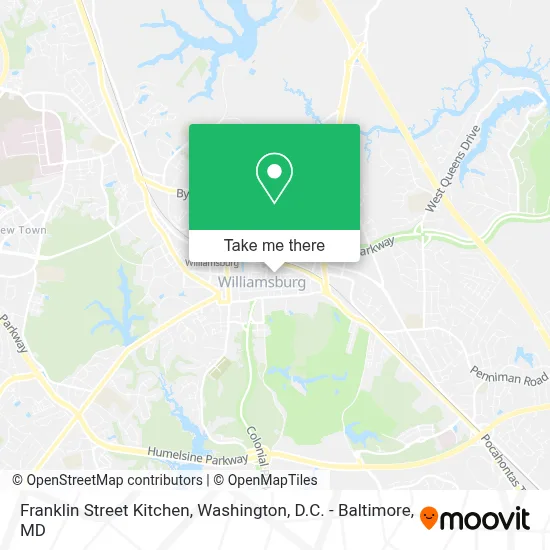 Franklin Street Kitchen map