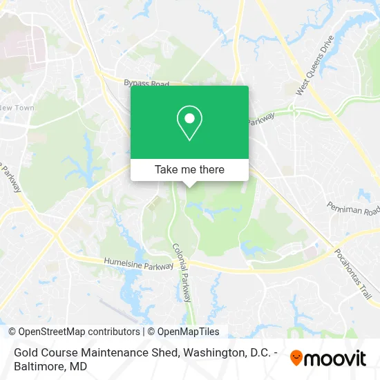 Gold Course Maintenance Shed map