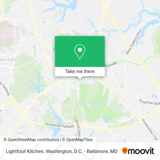 Lightfoot Kitchen map