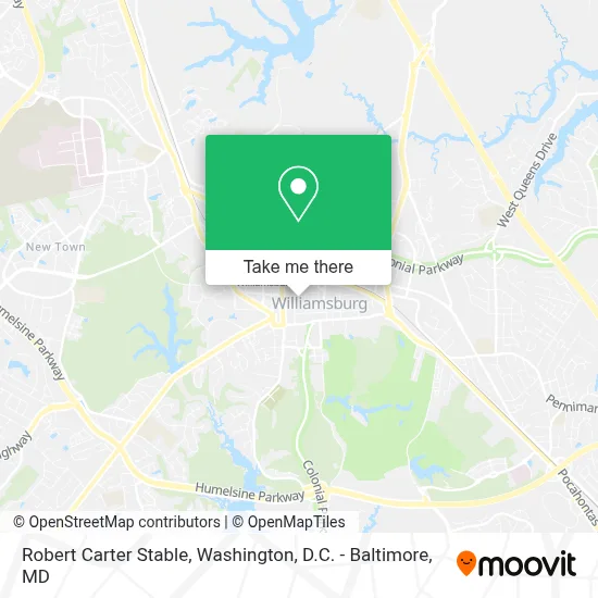 Robert Carter Stable map