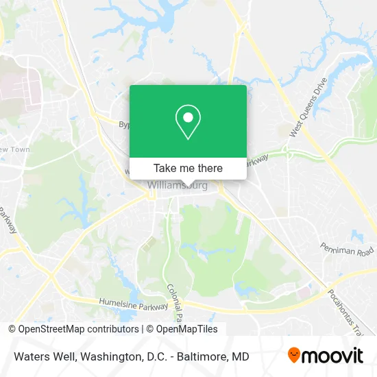 Waters Well map