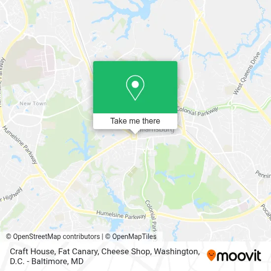 Craft House, Fat Canary, Cheese Shop map