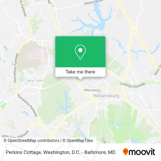 Perkins Cottage map