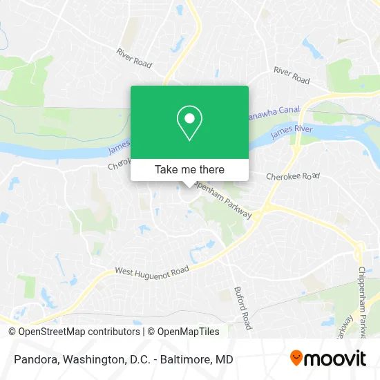 Pandora map