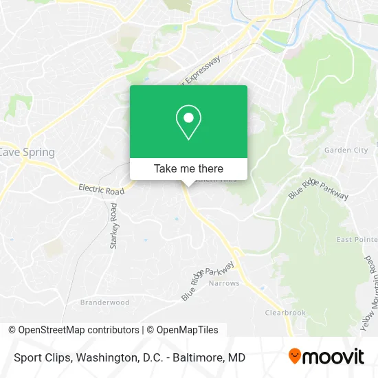 Sport Clips map