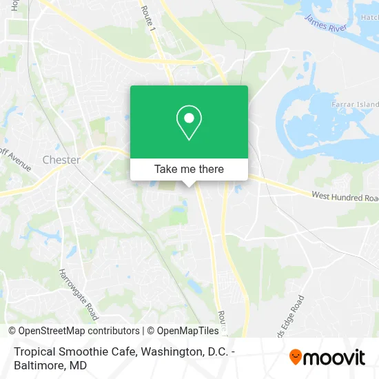 Tropical Smoothie Cafe map