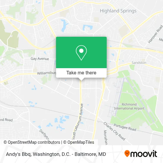 Andy's Bbq map
