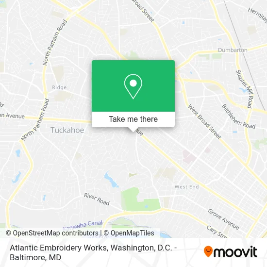 Atlantic Embroidery Works map