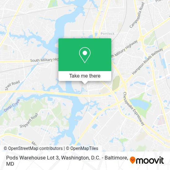Pods Warehouse Lot 3 map
