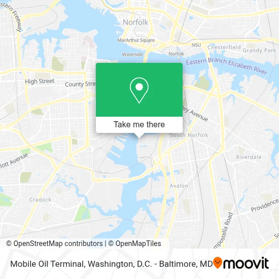 Mobile Oil Terminal map
