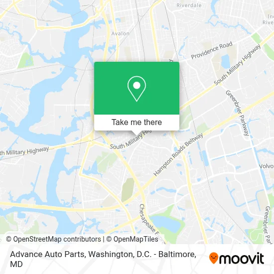 Advance Auto Parts map