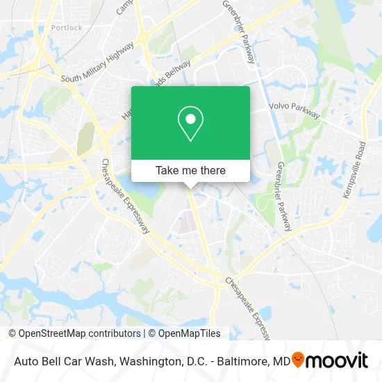 Auto Bell Car Wash map