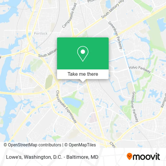 Lowe's map