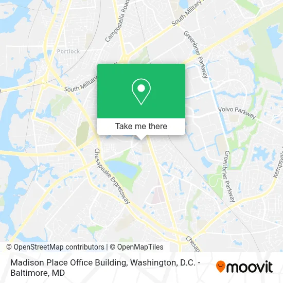 Madison Place Office Building map