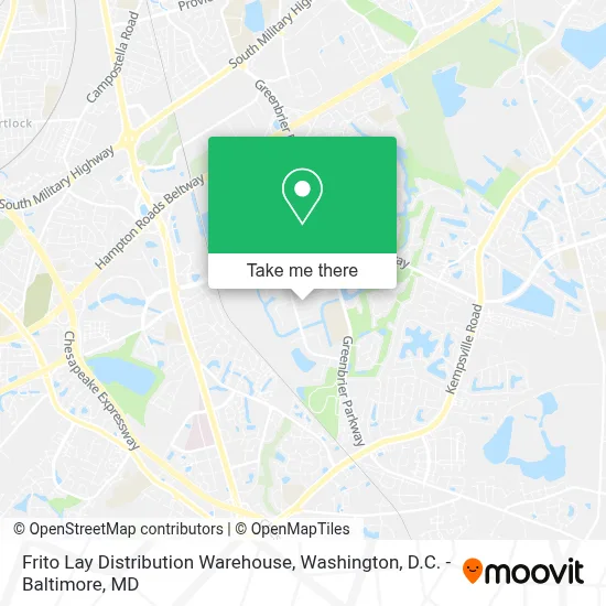 Frito Lay Distribution Warehouse map