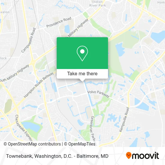 Townebank map