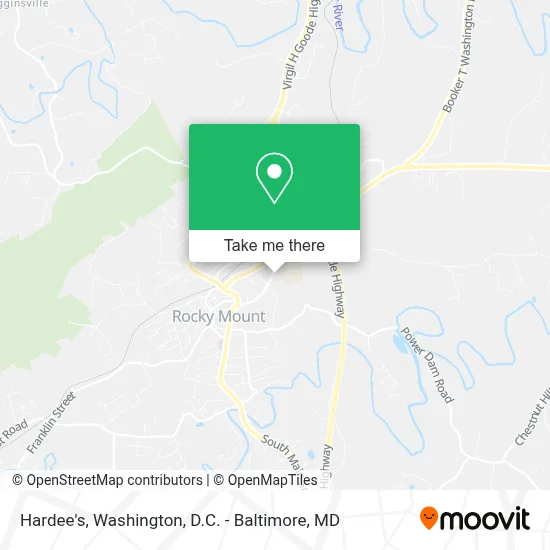 Hardee's map