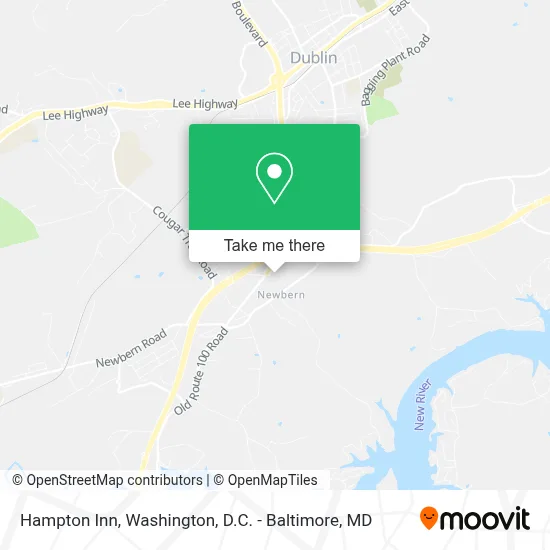 Hampton Inn map