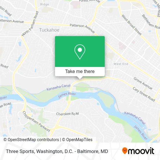 Three Sports map