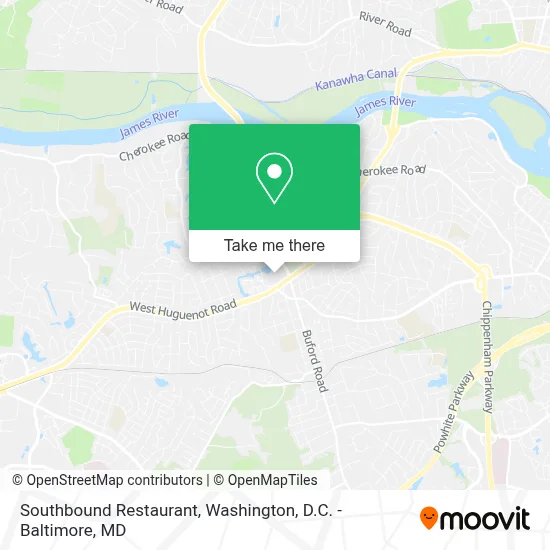 Southbound Restaurant map