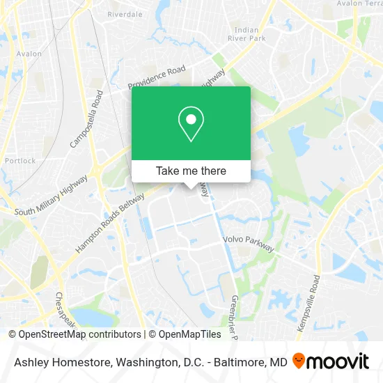 Ashley Homestore map