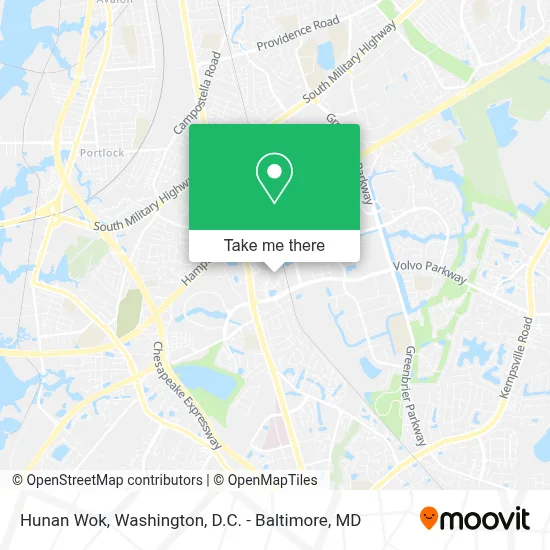 Hunan Wok map