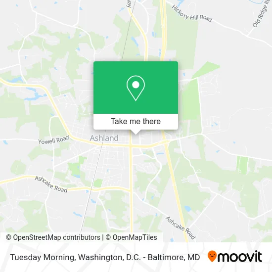 Tuesday Morning map