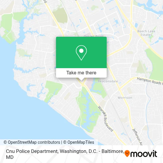 Cnu Police Department map