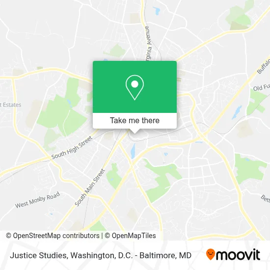 Justice Studies map