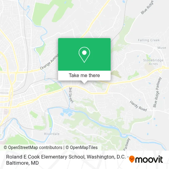 Roland E Cook Elementary School map